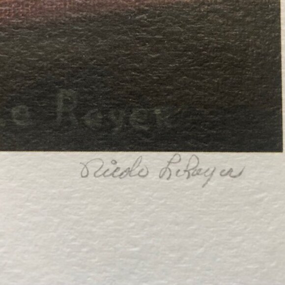 Nicole Le Royer Les Jours Sombres Signed Limited Edition Print –Rustic Farmhouse - Picture 6 of 6